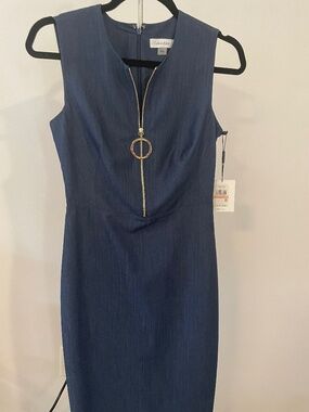 CALVIN KLEIN - Sleeveless Sheath Dress - Size 2 - NWT